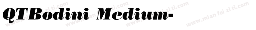 QTBodini Medium字体转换